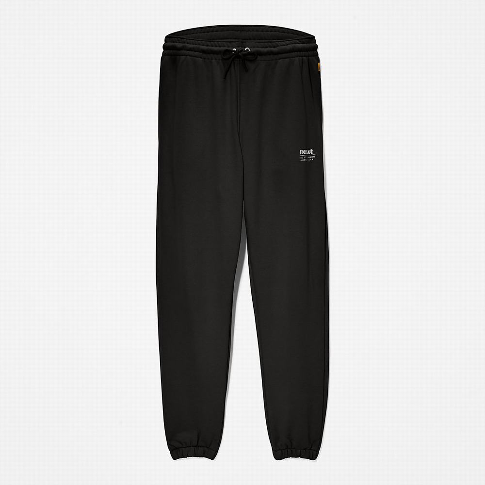 Timberland Luxe Konfor Essentials Refibra™ Tracksuit Bottoms Jogger Pantolon Erkek Siyah | TR-9682Q