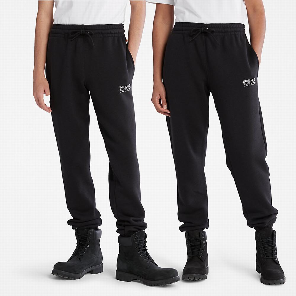 Timberland Luxe Konfor Essentials Refibra™ Tracksuit Bottoms Jogger Pantolon Erkek Siyah | TR-9682Q