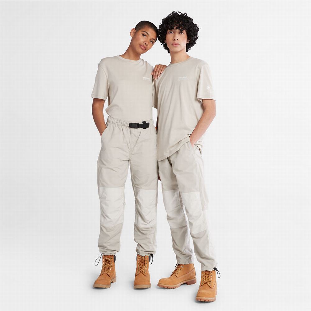 Timberland Luxe Konfor Essentials Tencel™ x Refibra™ Tişört Erkek Açık Gri | TR-7504T