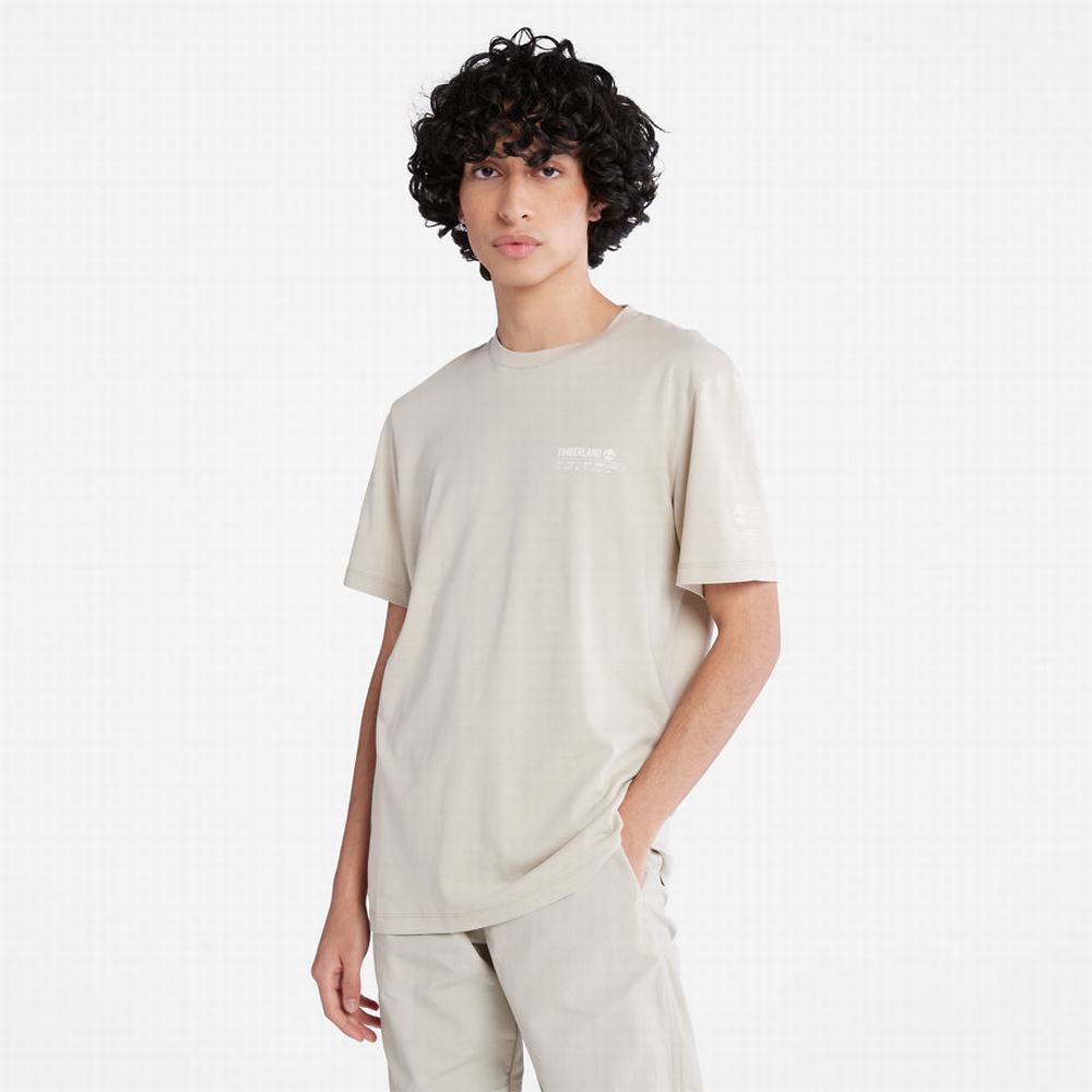 Timberland Luxe Konfor Essentials Tencel™ x Refibra™ Tişört Erkek Açık Gri | TR-7504T