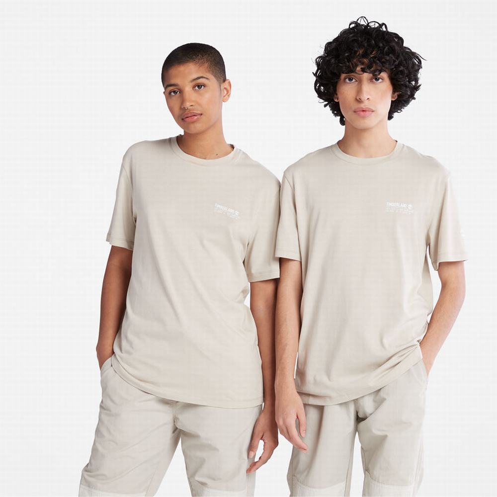 Timberland Luxe Konfor Essentials Tencel™ x Refibra™ Tişört Erkek Açık Gri | TR-7504T