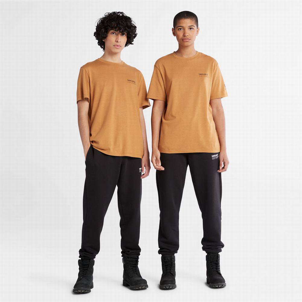 Timberland Luxe Konfor Essentials Tencel™ x Refibra™ Tişört Erkek Açık Kahverengi | TR-7536R