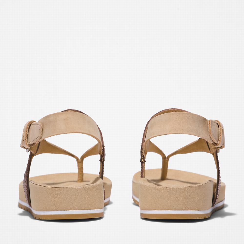Timberland Malibu Beach Flip-Flop Sandalet Kadın Bej Rengi | TR-6178U