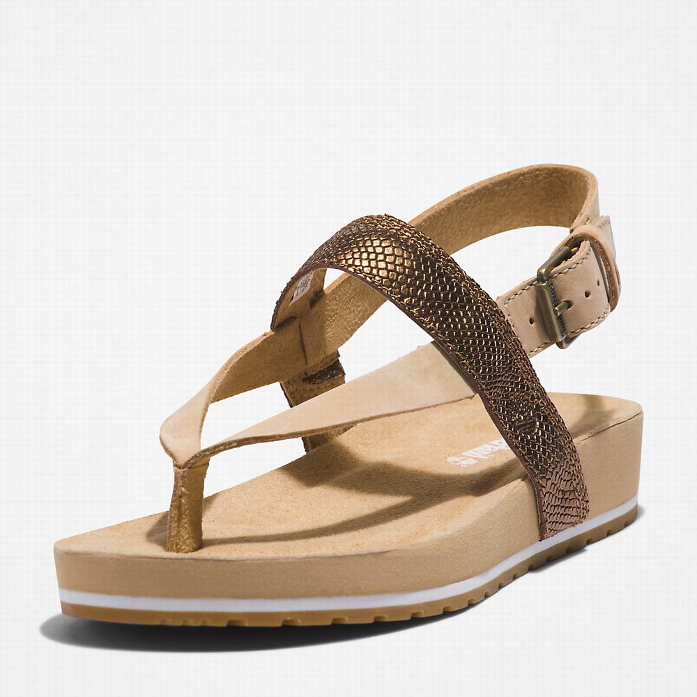 Timberland Malibu Beach Flip-Flop Sandalet Kadın Bej Rengi | TR-6178U