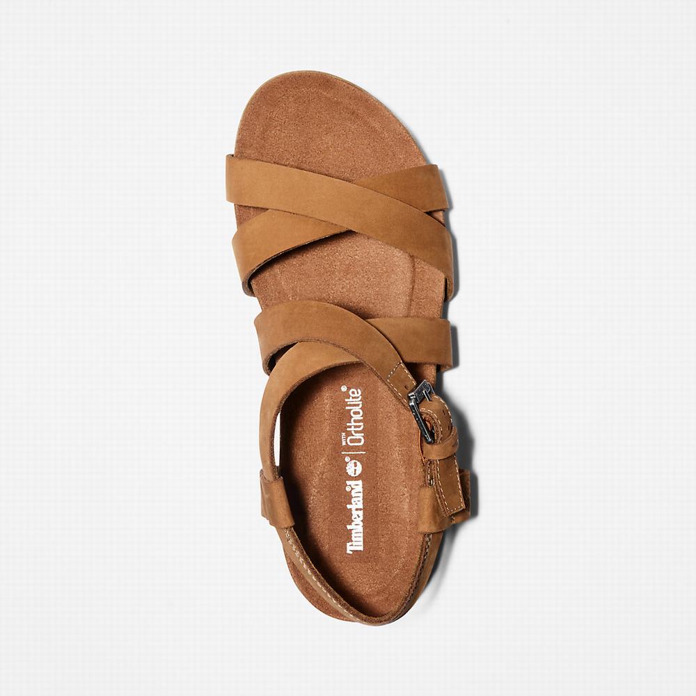Timberland Malibu Waves Ankle Askılı Sandalet Kadın Kahverengi | TR-8953V