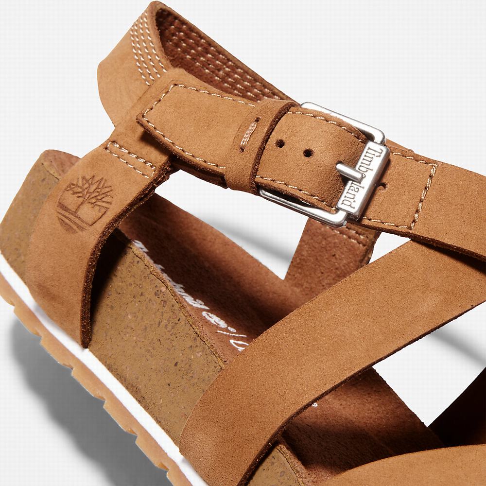 Timberland Malibu Waves Ankle Askılı Sandalet Kadın Kahverengi | TR-8953V