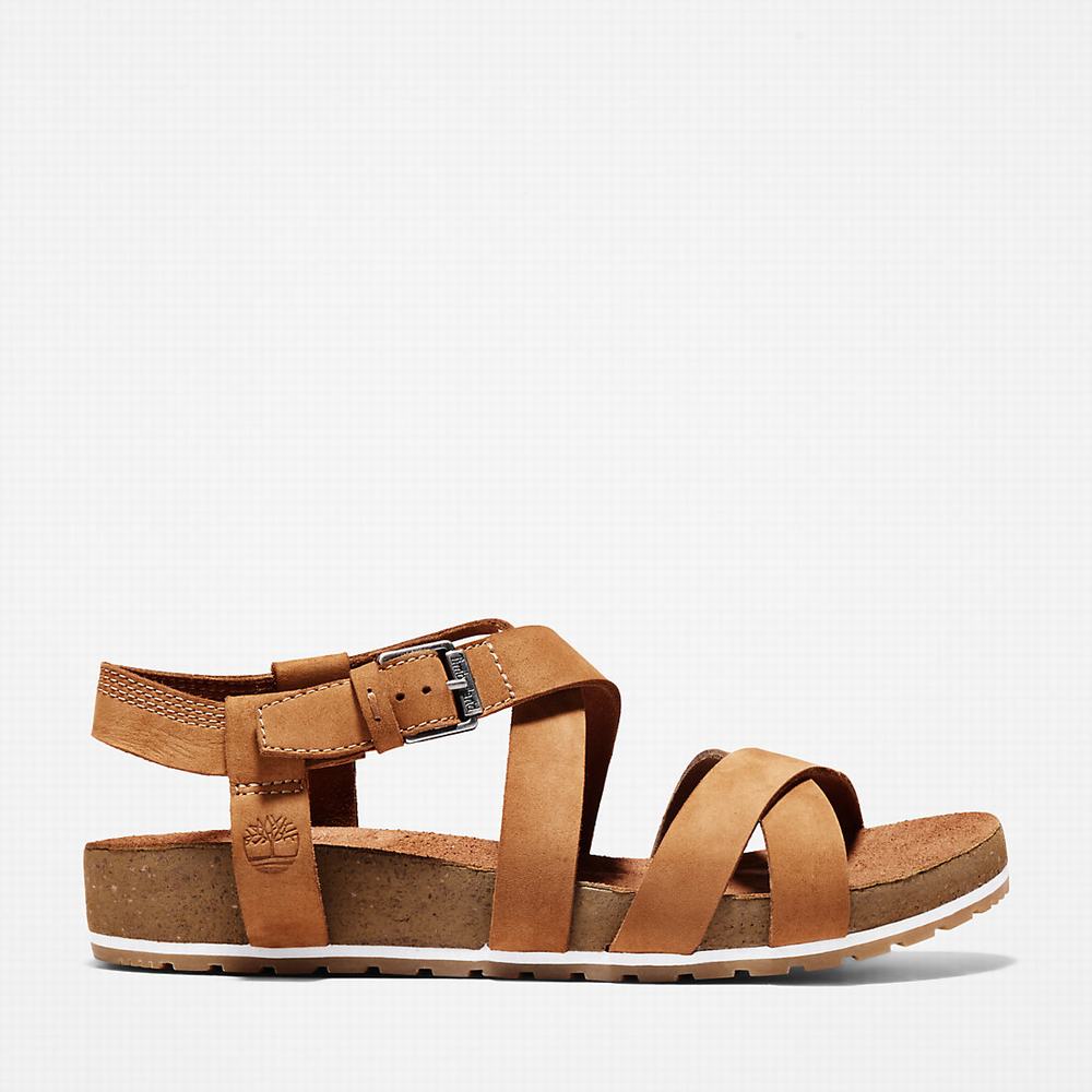 Timberland Malibu Waves Ankle Askılı Sandalet Kadın Kahverengi | TR-8953V
