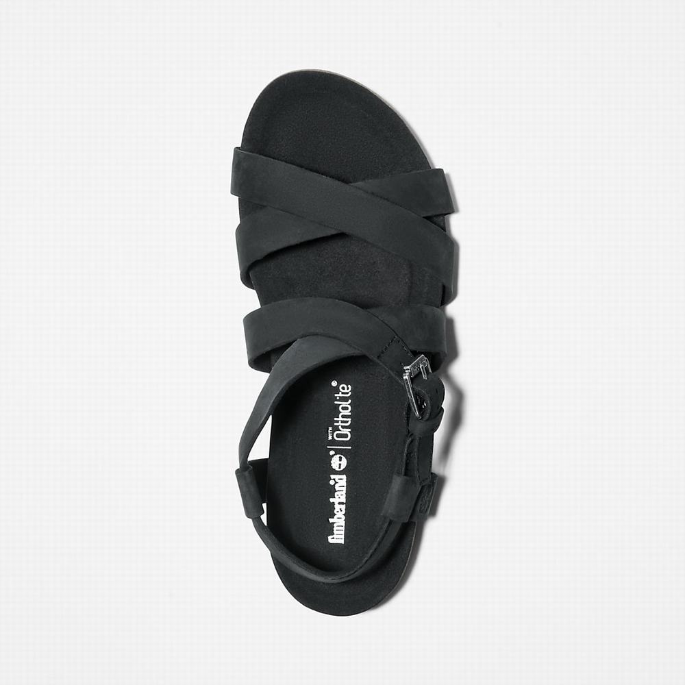 Timberland Malibu Waves Ankle Askılı Sandalet Kadın Siyah | TR-9042B