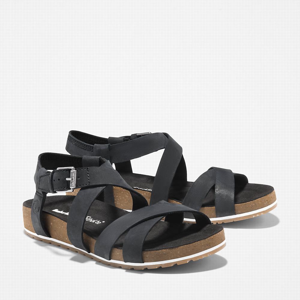 Timberland Malibu Waves Ankle Askılı Sandalet Kadın Siyah | TR-9042B