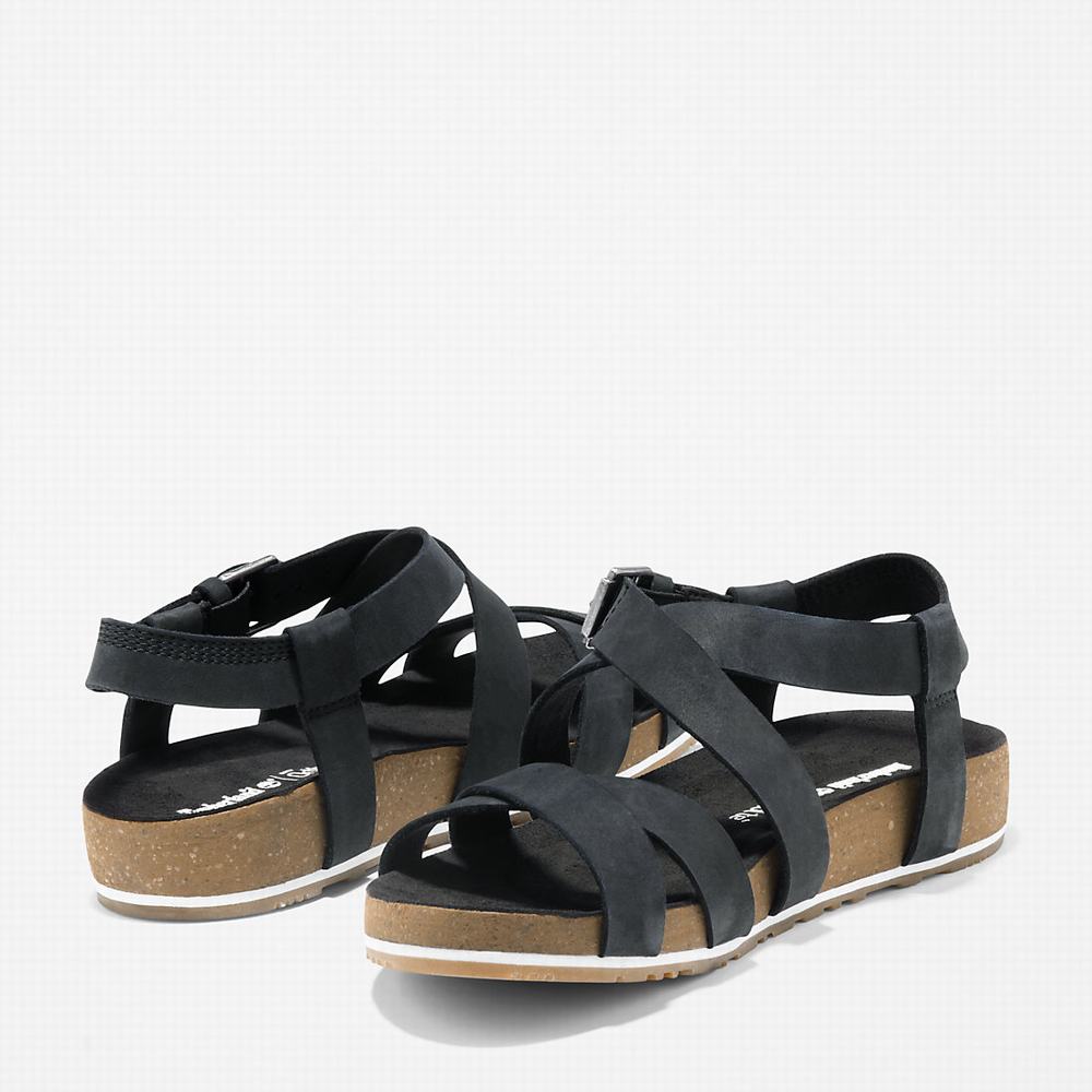 Timberland Malibu Waves Ankle Askılı Sandalet Kadın Siyah | TR-9042B