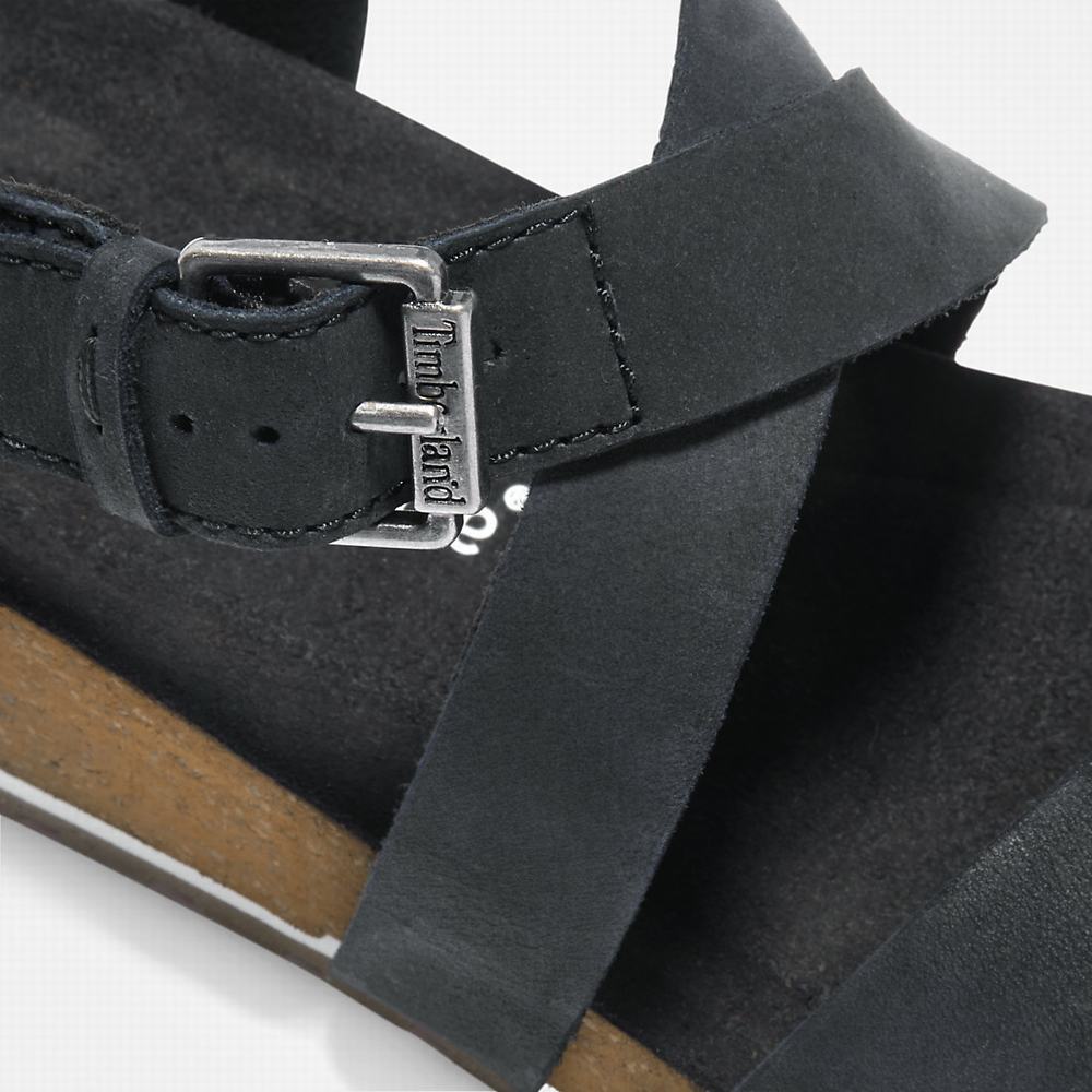 Timberland Malibu Waves Ankle Askılı Sandalet Kadın Siyah | TR-9042B