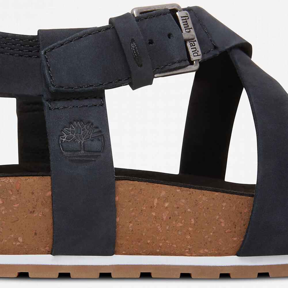 Timberland Malibu Waves Ankle Askılı Sandalet Kadın Siyah | TR-9042B