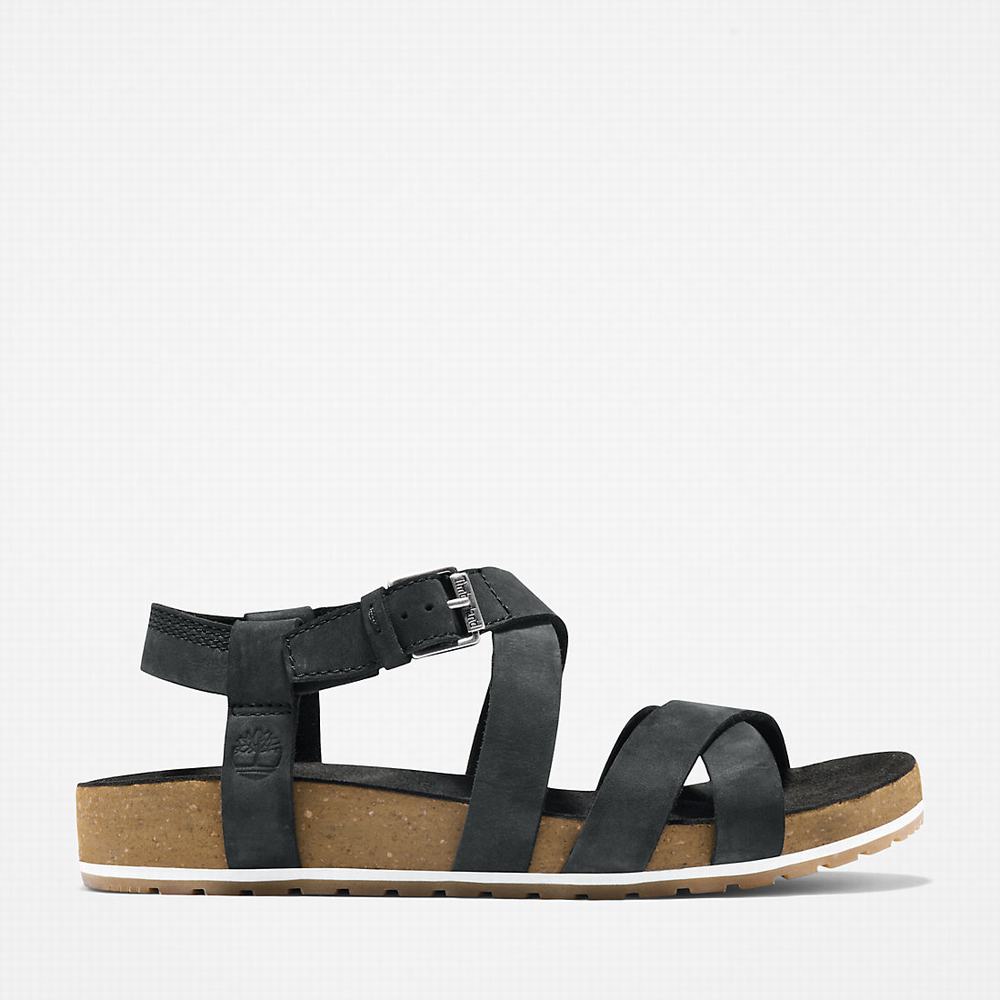 Timberland Malibu Waves Ankle Askılı Sandalet Kadın Siyah | TR-9042B