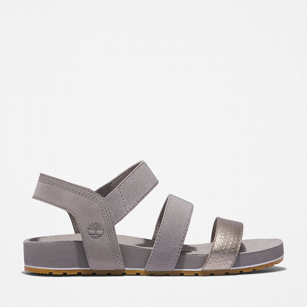 Timberland Malibu Waves Ankle-strap Sandalet Kadın Gri | TR-0145R