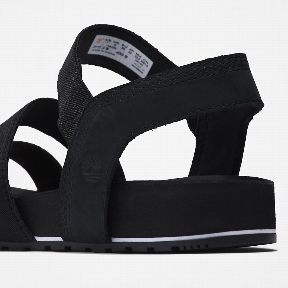 Timberland Malibu Waves Ankle-strap Sandalet Kadın Siyah | TR-8420T