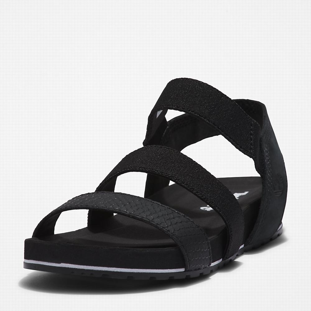 Timberland Malibu Waves Ankle-strap Sandalet Kadın Siyah | TR-8420T