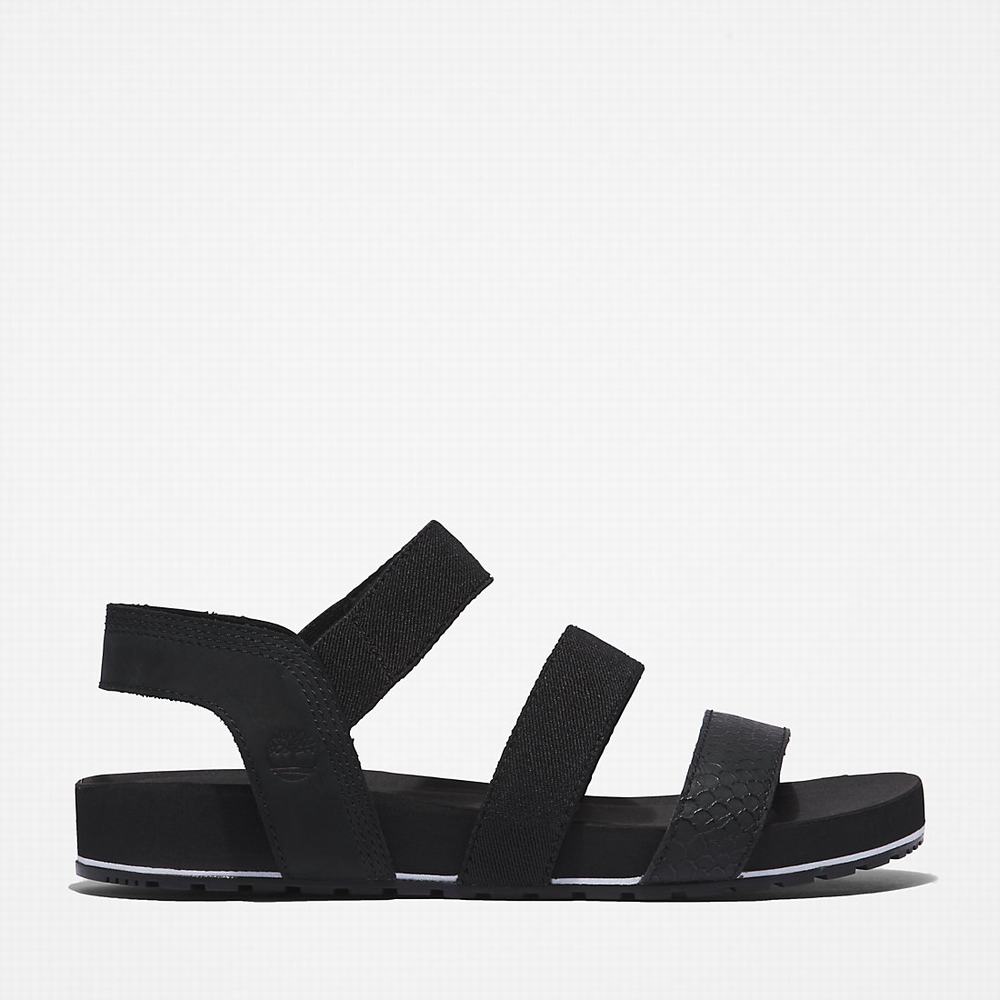 Timberland Malibu Waves Ankle-strap Sandalet Kadın Siyah | TR-8420T