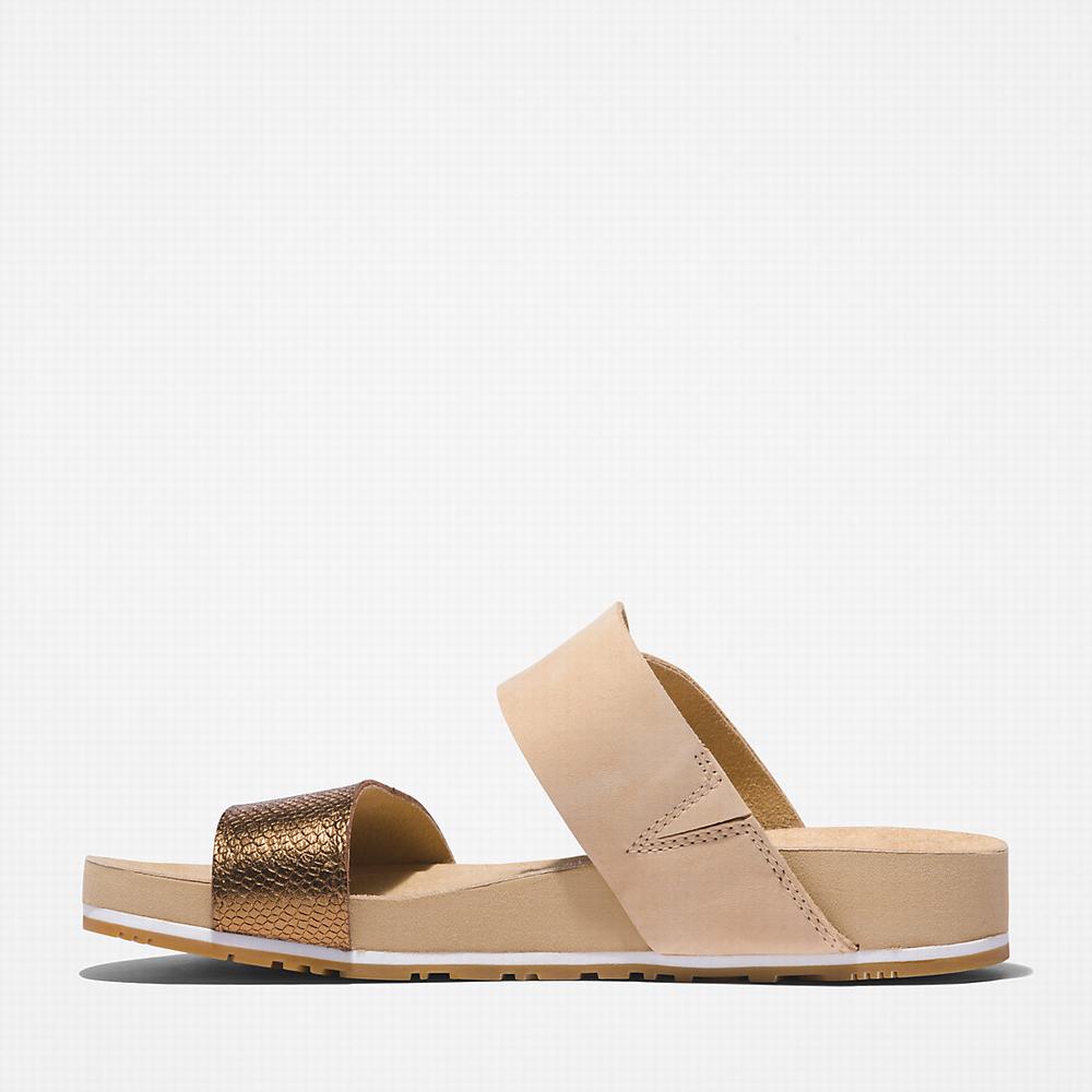 Timberland Malibu Waves Terlik Sandalet Kadın Bej Rengi | TR-7095W