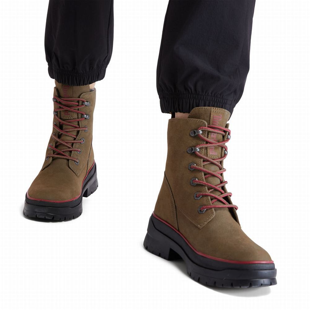 Timberland Malynn EK+ Mid Lace-Up Bot Kadın Kahverengi | TR-5837Z