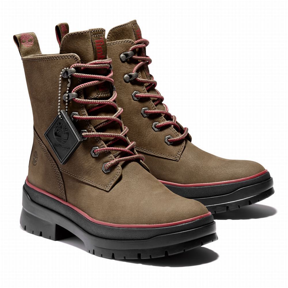 Timberland Malynn EK+ Mid Lace-Up Bot Kadın Kahverengi | TR-5837Z