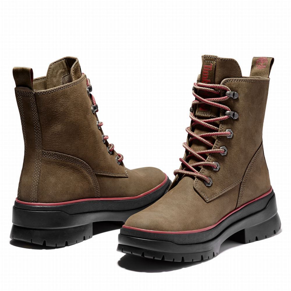 Timberland Malynn EK+ Mid Lace-Up Bot Kadın Kahverengi | TR-5837Z