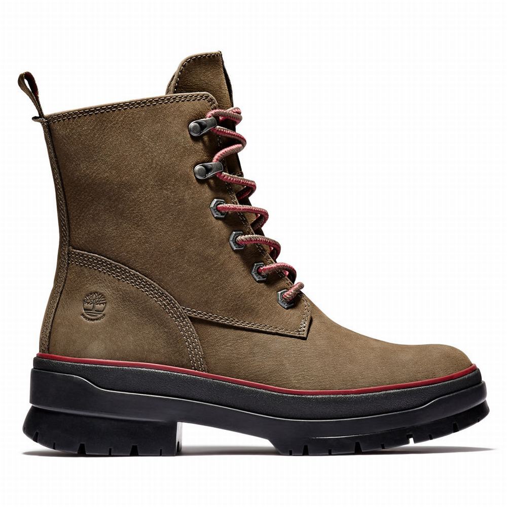 Timberland Malynn EK+ Mid Lace-Up Bot Kadın Kahverengi | TR-5837Z
