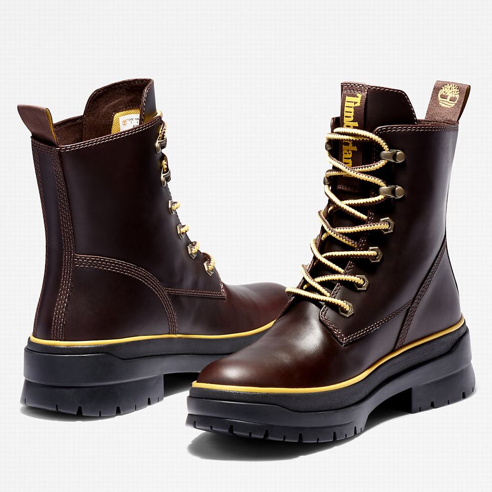 Timberland Malynn EK+ Mid Lace-Up Bot Kadın Koyu Kahverengi | TR-6937C