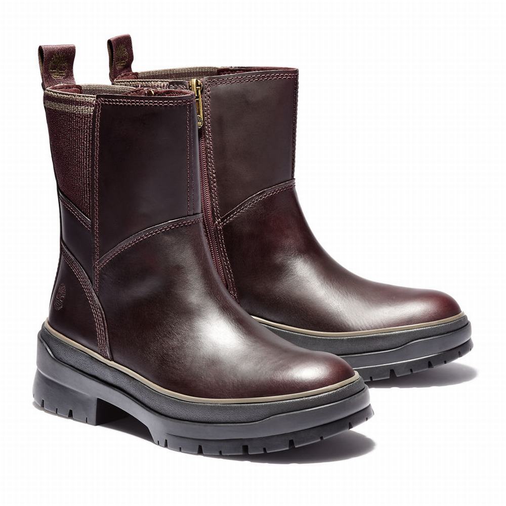 Timberland Malynn Side-zip Bot Kadın Bordo | TR-1694S