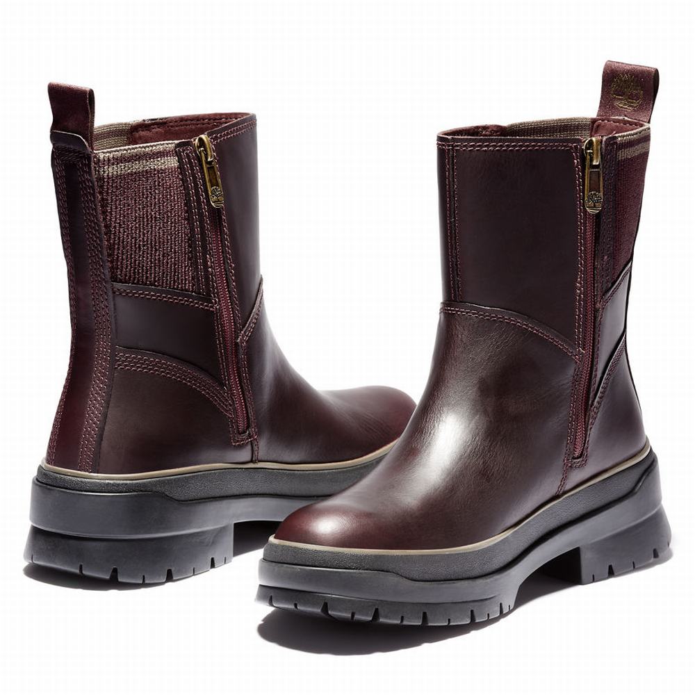 Timberland Malynn Side-zip Bot Kadın Bordo | TR-1694S