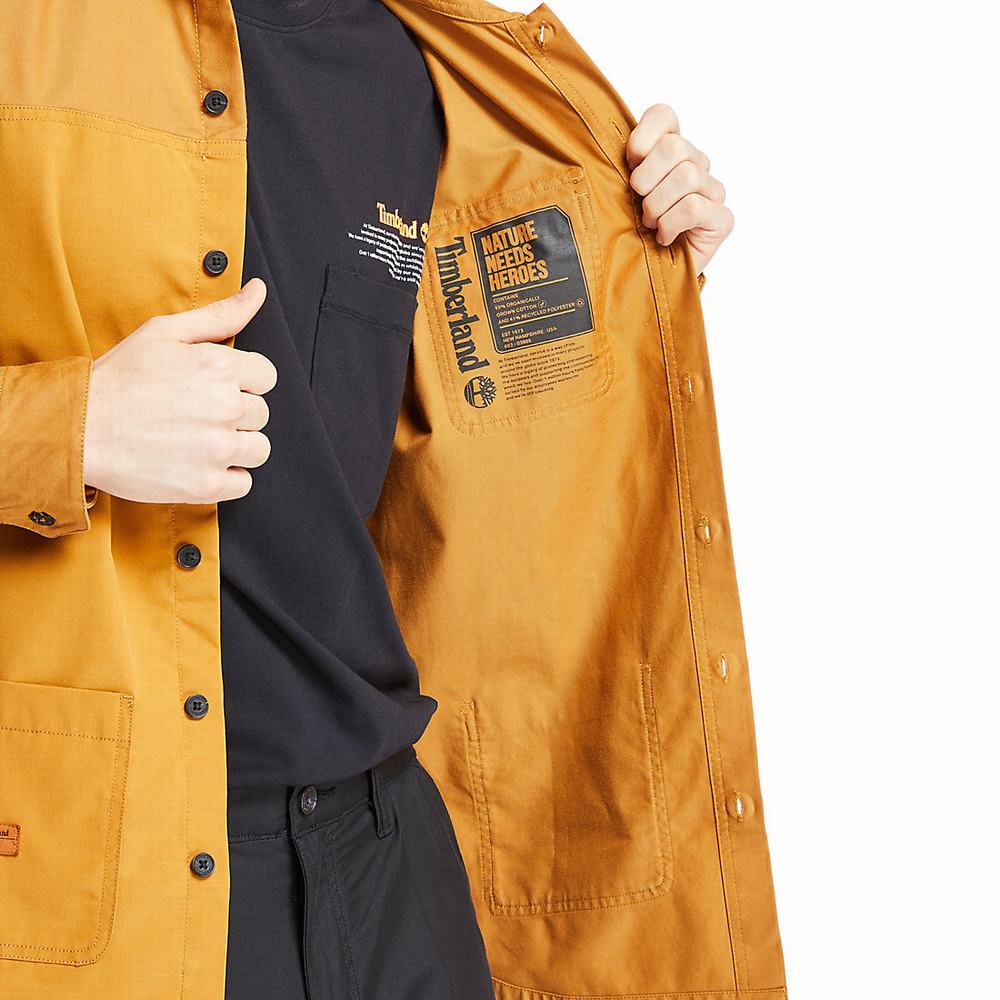 Timberland Mascoma River Overshirt Ceket Erkek Sarı | TR-2301M