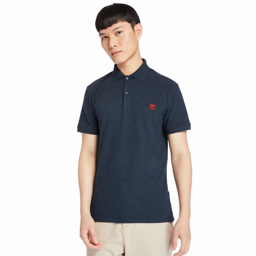 Timberland Merrymeeting River Polo Gömlek Erkek Lacivert | TR-7639F