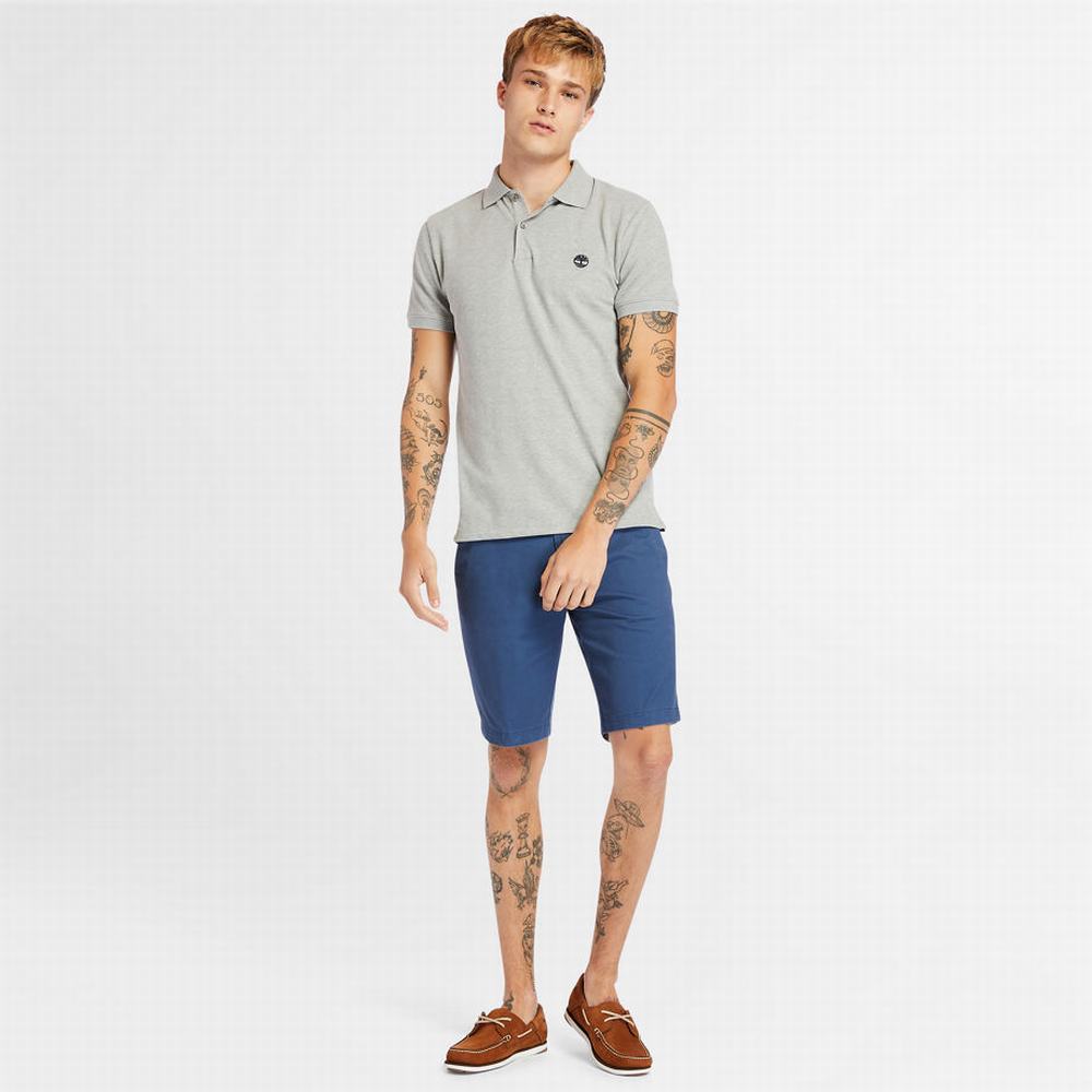 Timberland Merrymeeting River Polo Gömlek Erkek Gri | TR-8356H