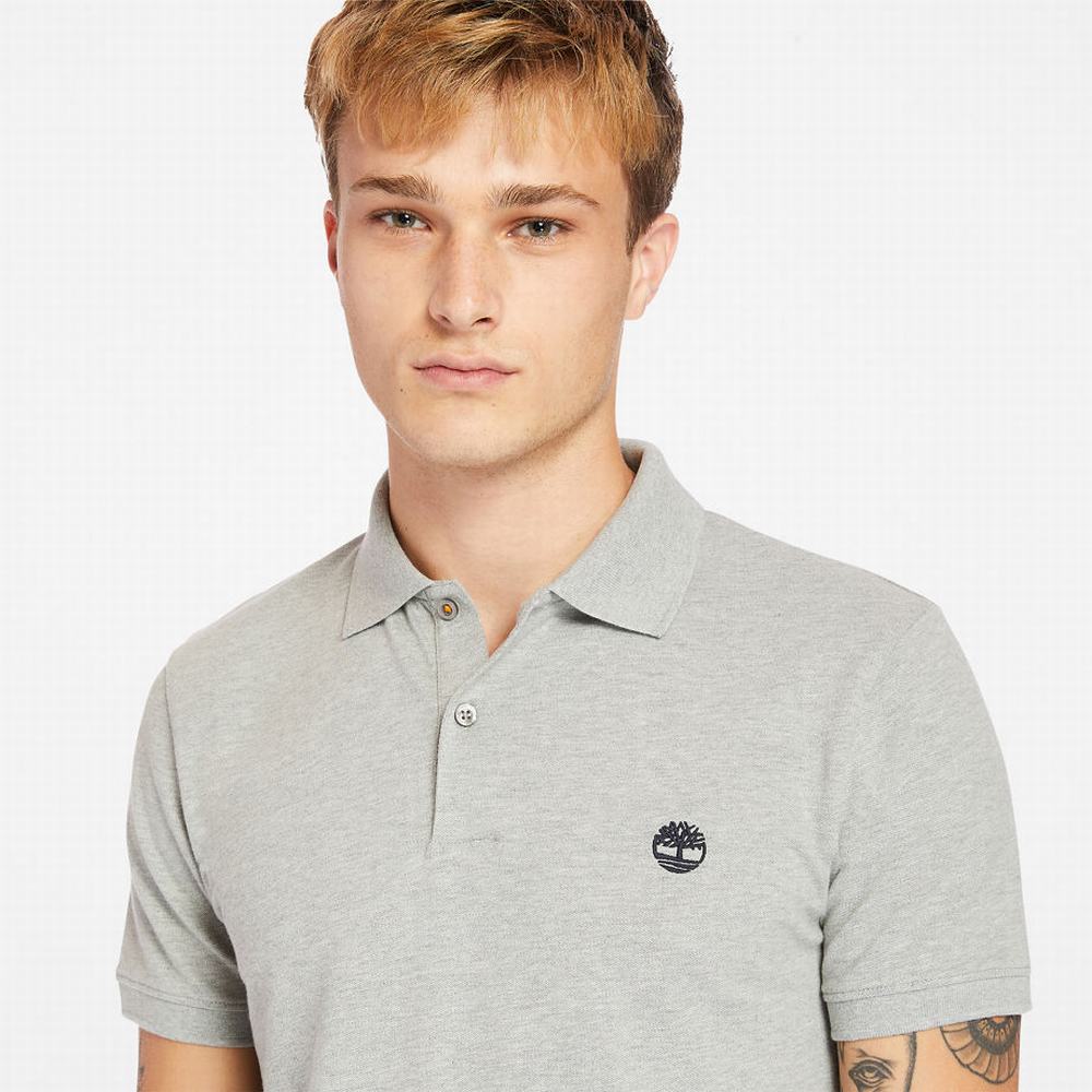 Timberland Merrymeeting River Polo Gömlek Erkek Gri | TR-8356H