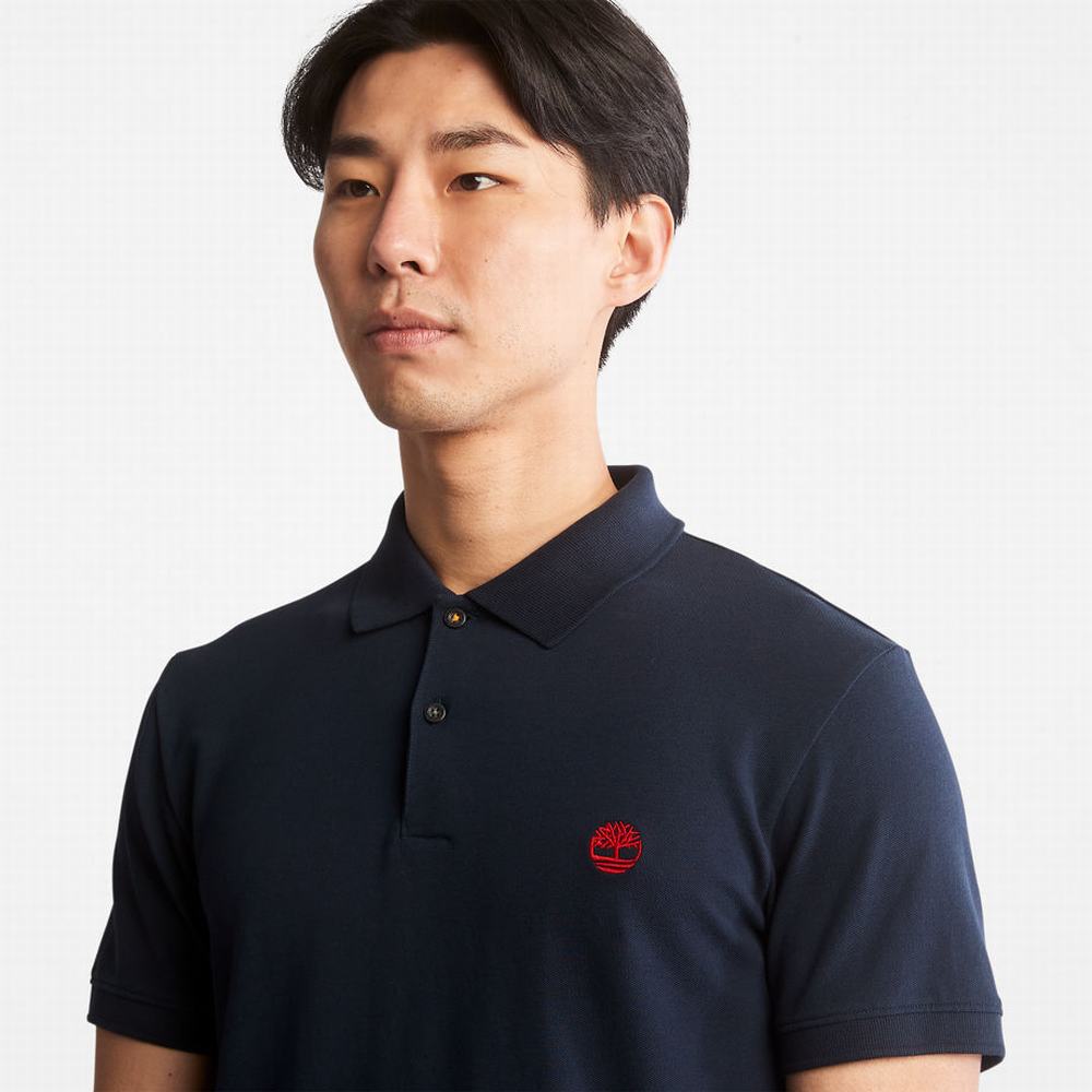 Timberland Merrymeeting River Polo Gömlek Erkek Lacivert | TR-9870A