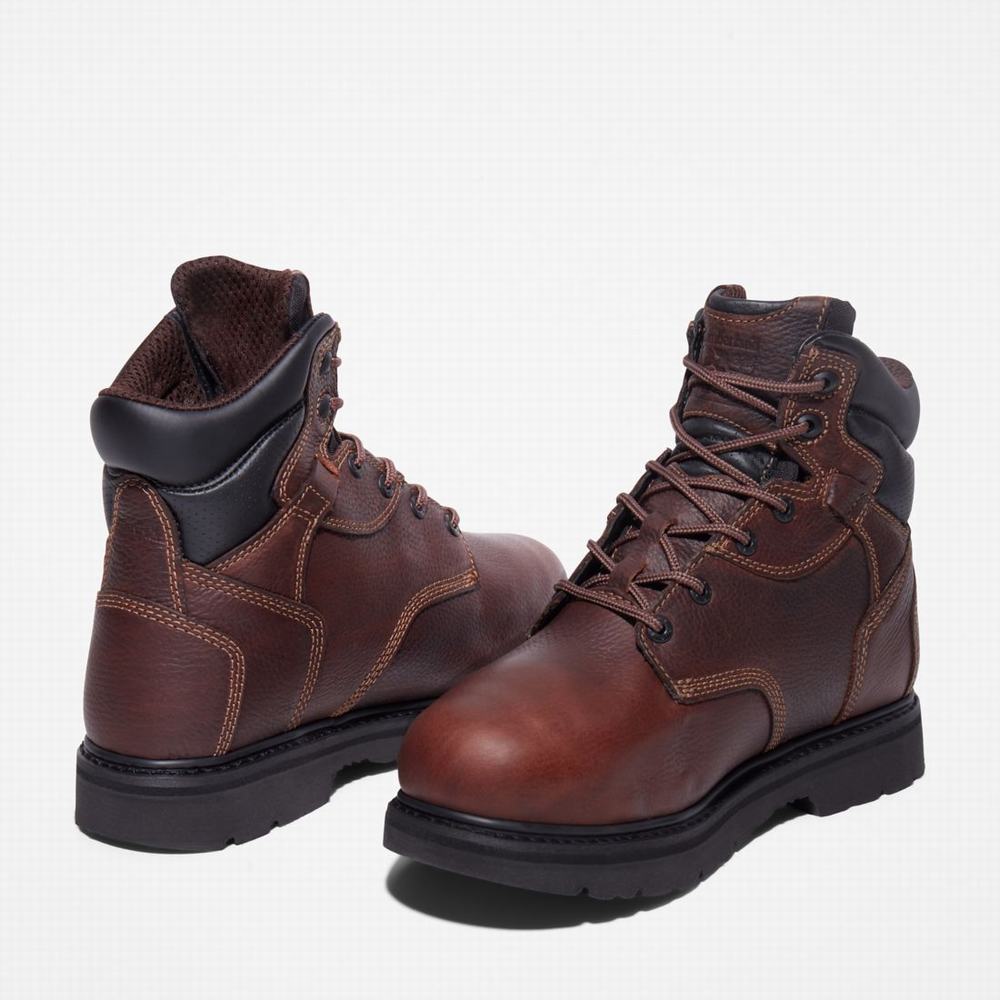 Timberland Met Guard Steel Burunlu Iş Botu Erkek Bordo | TR-6841Z