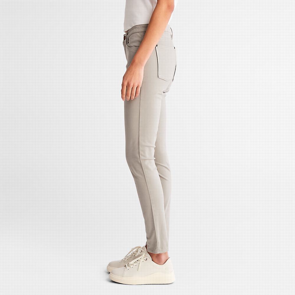 Timberland Mid-rise Super-skinny Pantolon Kadın Gri | TR-1768H