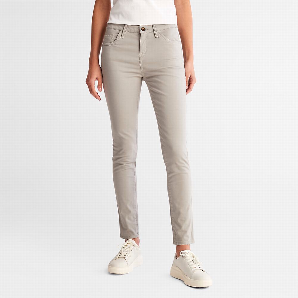 Timberland Mid-rise Super-skinny Pantolon Kadın Gri | TR-1768H