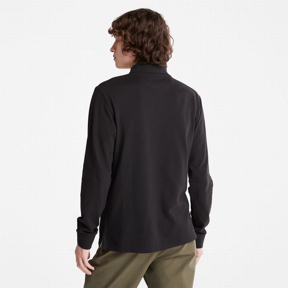Timberland Millers River LS Polo Gömlek Erkek Siyah | TR-1420E