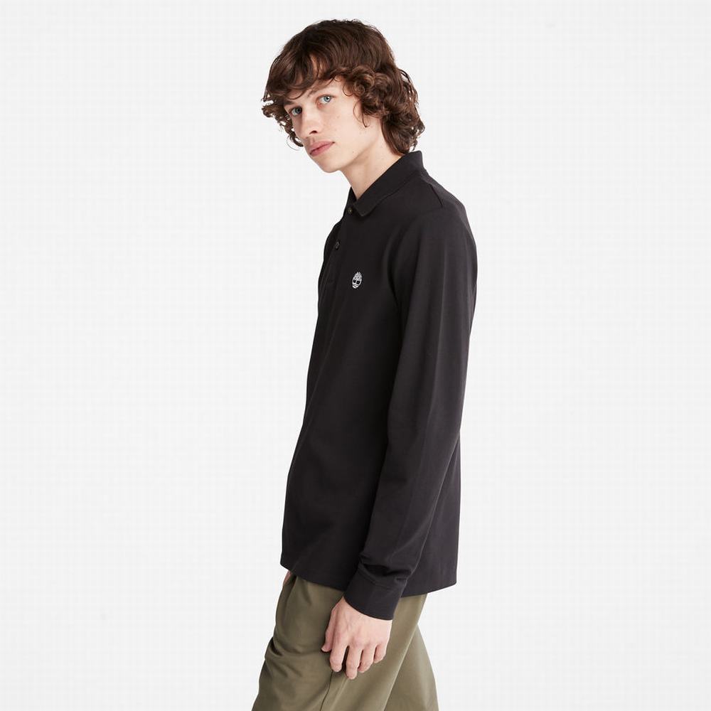 Timberland Millers River LS Polo Gömlek Erkek Siyah | TR-1420E