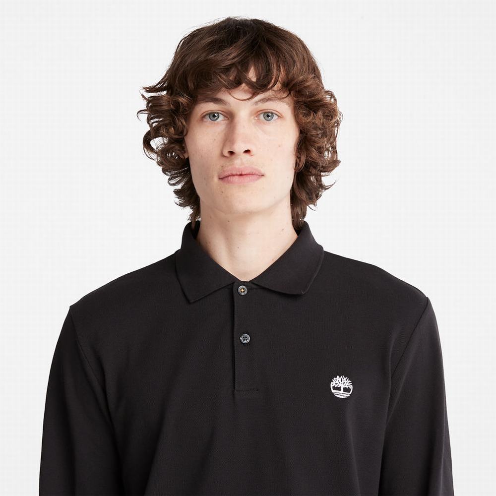 Timberland Millers River LS Polo Gömlek Erkek Siyah | TR-1420E