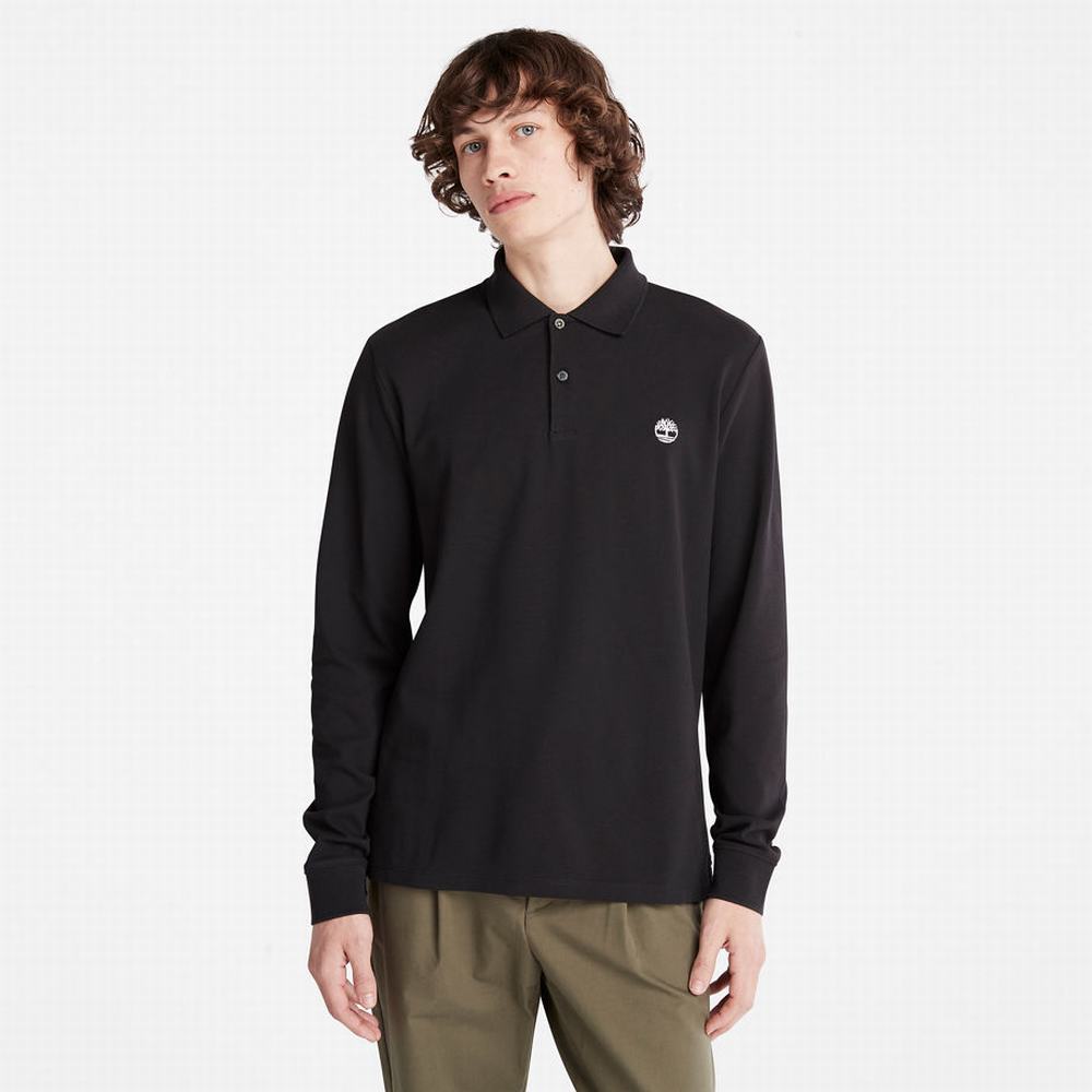 Timberland Millers River LS Polo Gömlek Erkek Siyah | TR-1420E
