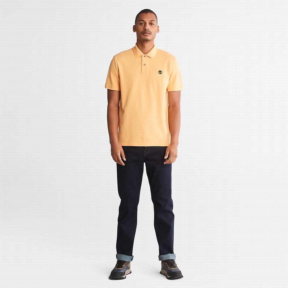 Timberland Millers River Pique Polo Gömlek Erkek Sarı | TR-0534H