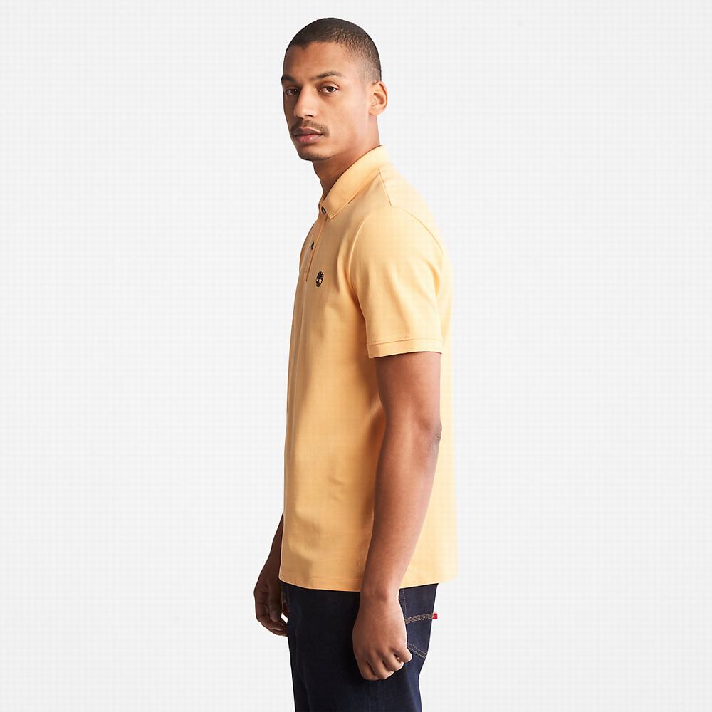 Timberland Millers River Pique Polo Gömlek Erkek Sarı | TR-0534H
