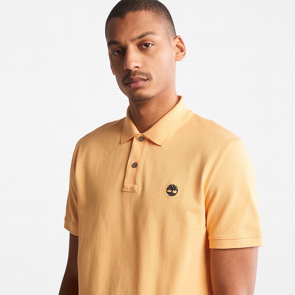 Timberland Millers River Pique Polo Gömlek Erkek Sarı | TR-0534H