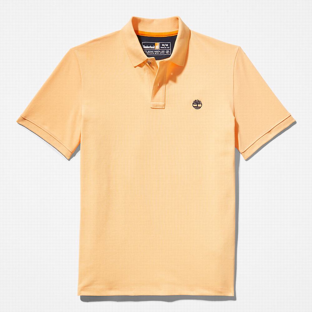 Timberland Millers River Pique Polo Gömlek Erkek Sarı | TR-0534H