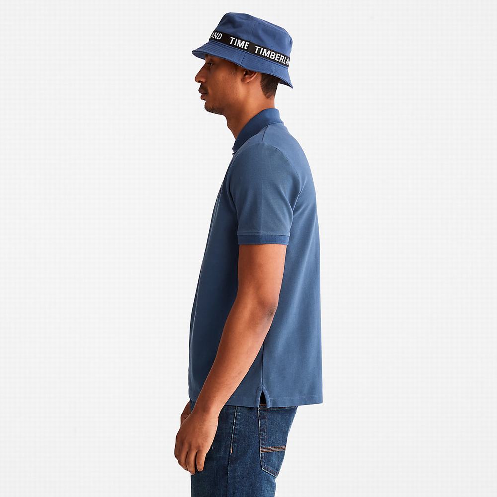 Timberland Millers River Pique Polo Gömlek Erkek Koyu Mavi | TR-3814L