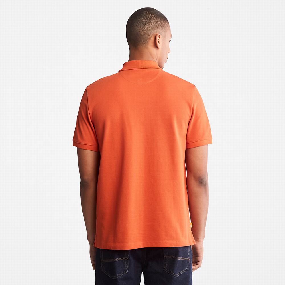 Timberland Millers River Pique Polo Gömlek Erkek Turuncu | TR-3921S