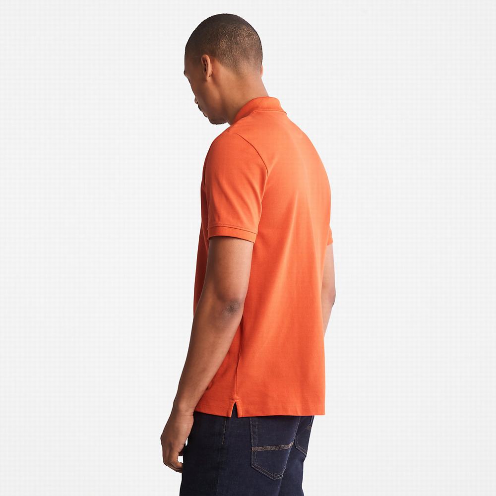 Timberland Millers River Pique Polo Gömlek Erkek Turuncu | TR-3921S