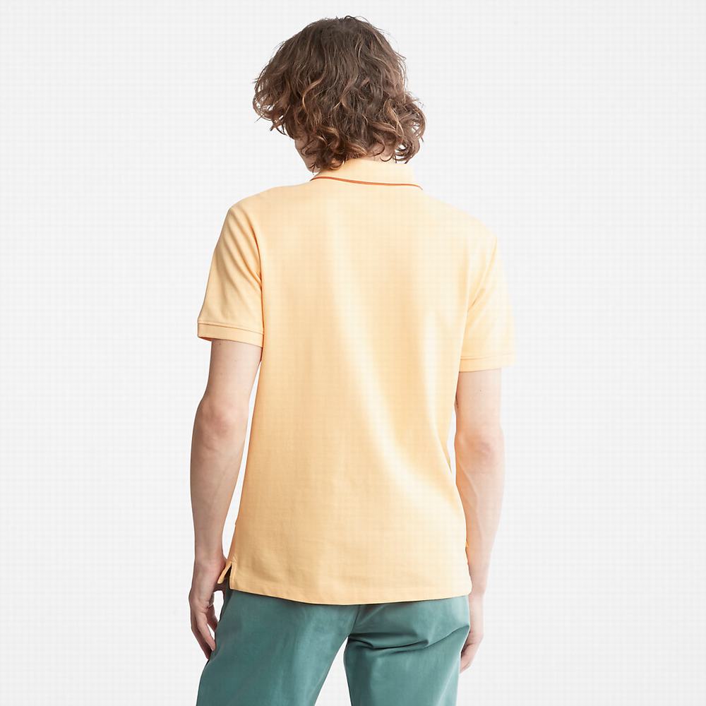 Timberland Millers River Print-Collar Polo Gömlek Erkek Turuncu | TR-8140F