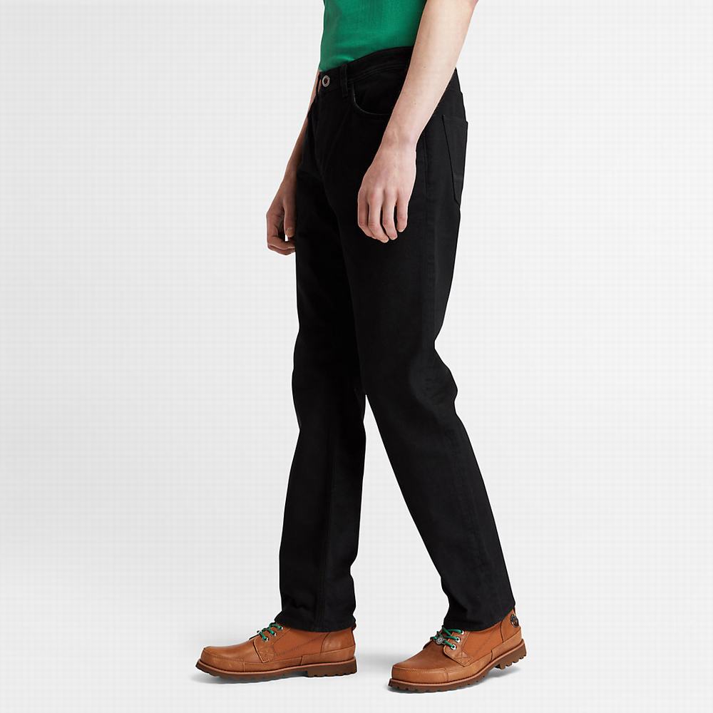 Timberland Moto Guzzi x Timberland® Selvedge Kot Pantolon Erkek Siyah | TR-2637A